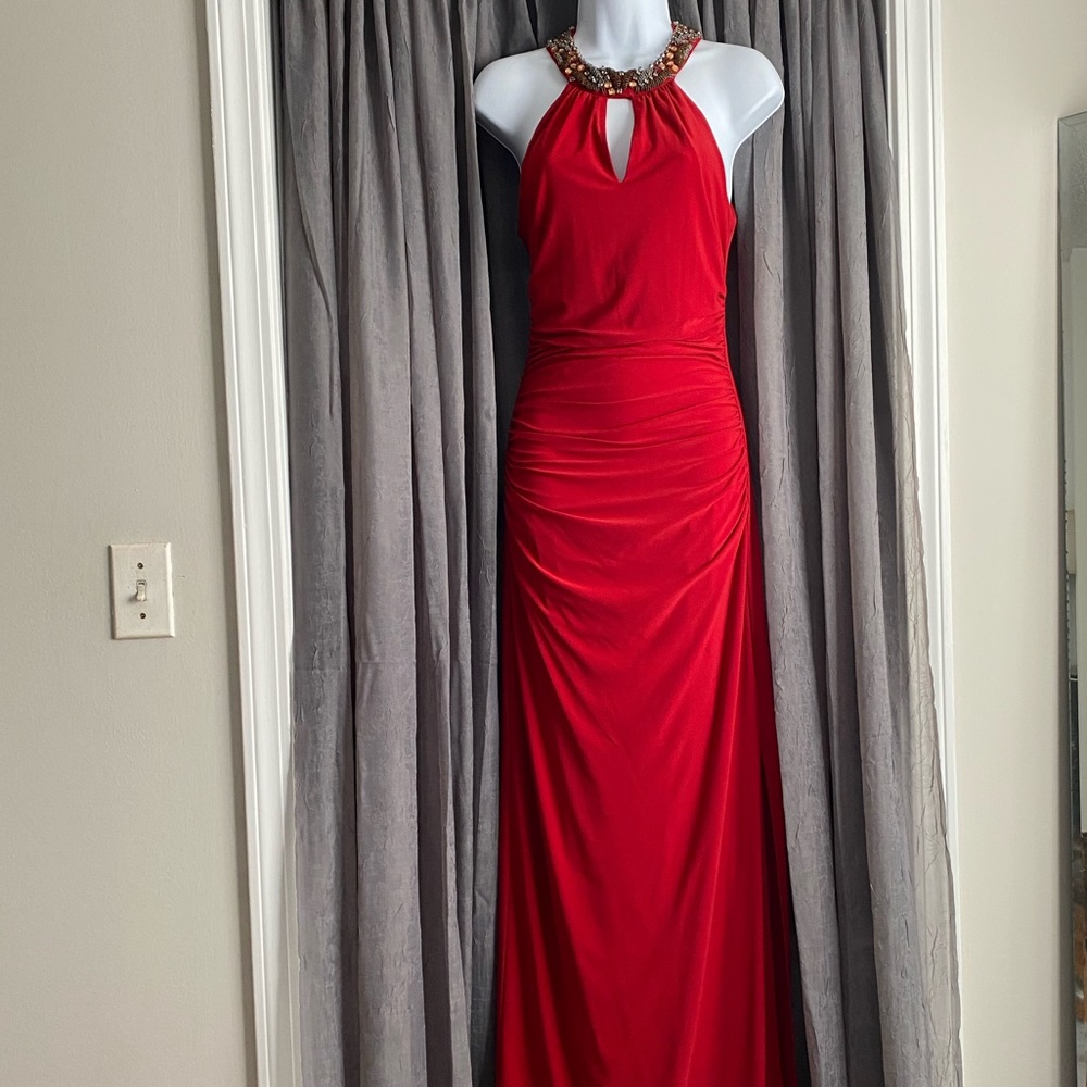 LAUNDRY by Shelli Segal Red dress sz 2 , like new !